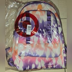 NWT Taget Purple and Orange Tie-Dye Backpack